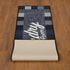 Ottomanson Laundry Collection Checkered Border Rubberback Runner Rug, 20" x 59", Black