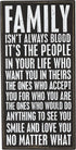Primitives by Kathy 27207 Classic Box Sign, 6" x 12", Family Isn't