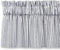 Cackleberry Home Black and White Ticking Stripe Valance Curtain Woven Cotton Lined (54 W x 17 L)