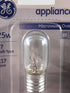 GE 10692 Appliance Microwave Oven Replacement Bulb, 25 Watt, T7, E17 Base, 6 Pack