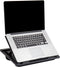Mind Reader LTADJUST-BLK Adjustable Portable 8 Position Lap Top Desk with Built in Cushions, Black
