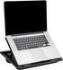 Mind Reader LTADJUST-BLK Adjustable Portable 8 Position Lap Top Desk with Built in Cushions, Black