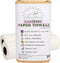 Bamboo Paper Towels - Washable Reusable Paper Towels, 2 Rolls, 1 Year Supply, Use Up to 2000 Times - Eco Friendly Paper Towel Alternative - Zero Waste, Biodegradable Kitchen Roll (40 Sheets)