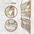 Beautiful Memories Rustic Double Wall Hanging Farmhouse 4x6 Picture Frame Set - A Decorative Collage Photo Frames with Whitewash Style Wood and Shabby Chic Decor. Marcos Para Fotos De Pared.
