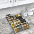 Lynk Professional Spice Rack Tray - Heavy Gauge Steel 4 Tier Drawer Organizer for Kitchen Cabinets, Silver Metallic, Medium, 10-1/4"/Medium (430411DS)