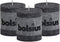 BOLSIUS Rustic Anthracite (Black) Unscented Pillar Candles - 2.75" X 3.25" Decoration Candles Set of 3 - Clean Burning Dinner Candles for Wedding & Home Decor Party Restaurant Spa- Aprox (80x68m)