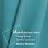 Blackout Curtains Panels for Bedroom - Ultra Soft Microfiber Noise Reducing Thermal Insulated Solid Grommet Window Drapes (Two Panels, 42 x 63 Inch, Aqua)