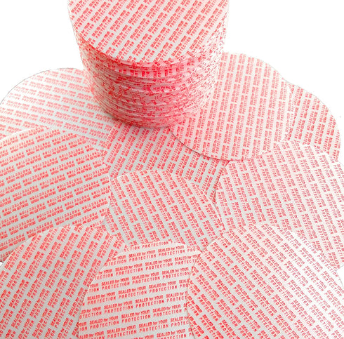 Pressure Sensitive Torque Activated Cap Seals Liners - 70 mm (2.75") Made in USA -50 PCS - for Regular Mouth Glass & Plastic Ball Mason Canning Jars - No Induction Sealer Needed