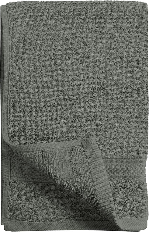 Utopia Towels Premium Grey Hand Towels - 100% Combed Ring Spun Cotton, Ultra Soft and Highly Absorbent, 600 GSM Extra Large Hand Towels 16 x 28 inches, Hotel & Spa Quality Hand Towels (6 Pack)