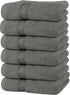 Utopia Towels Premium Grey Hand Towels - 100% Combed Ring Spun Cotton, Ultra Soft and Highly Absorbent, 600 GSM Extra Large Hand Towels 16 x 28 inches, Hotel & Spa Quality Hand Towels (6 Pack)