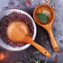 Aemygo 2 Pack Bath Salt Wood Scoops, 9 Inch Multipurpose Wooden Kitchen Scoop Ladle with Long Handle, Water Wooden Scoop for Cooking Bath Salt Rice Beans Soup Flour, Gift for Christmas Birthdays