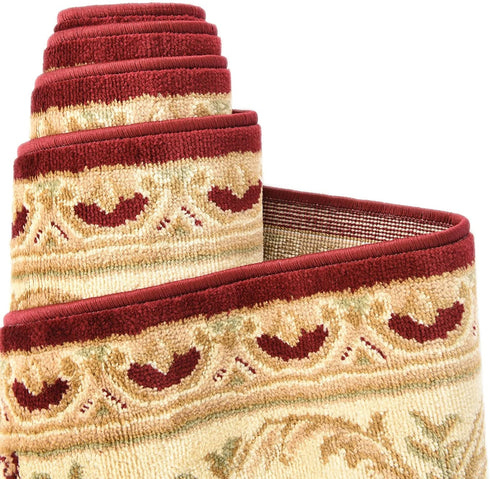 Unique Loom Versailles Collection Traditional Classic Floral Motif Area Rug (2' 2 x 3' 0 Rectangular, Burgundy/ Ivory)