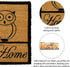 Storm Stopper Printed Coir Mat, 18"x28", Sweet Home Owl
