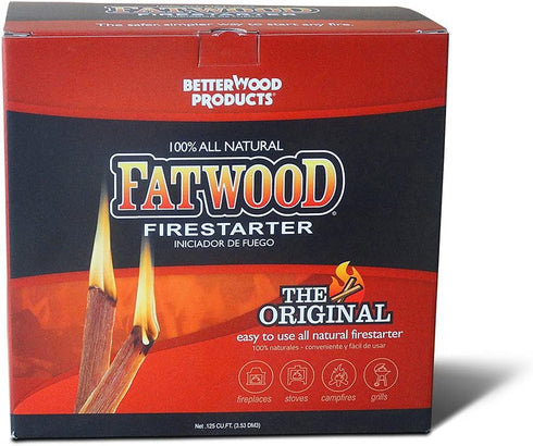 Better Wood Products Fatwood Firestarter Box, 5-Pounds