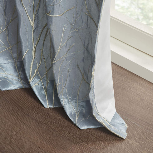 Madison Park, Embroidered Andora 95-Inch Window Curtain Panel