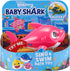 Robo Alive Junior Baby Shark Battery-Powered Sing and Swim Bath Toy by ZURU - Mommy Shark (Pink) (Custom Packaging)