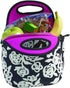 BUILT Gourmet Getaway Soft Neoprene Lunch Tote Bag-Lightweight, Insulated and Reusable, One Size, Garden Rose