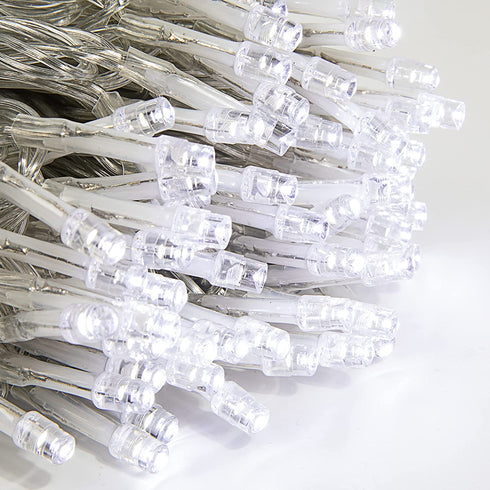 300 LED Christmas Lights, 108.6 Ft Xmas String Light 8 Modes Plug-in Waterproof Mini Lights for Indoor and Outdoor, Holiday Christmas Tree Wedding Party Bedroom Decorations (White )