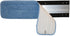 Nine Forty 36 Inch Microfiber Wet or Dry Flat Hardwood Floor Dust Mop Head Refill | Replacement Pads | Washable Industrial Commercial Supplies (2 Pack)