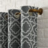 Sun Zero Barnett Trellis Blackout Grommet Curtain Panel, 40 in x 84, Gray