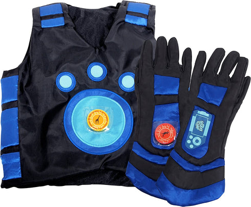 Wild Kratts Creature Power Suit, Martin - Large 6-8X - Vest, Gloves and 2 Power Discs for Pretend Play & Dress Up - Officially Licensed - Gift for Kids