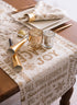 DII Holiday Collection Metallic Christmas, Gold Holiday Collage, 14x108