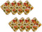 Elrene Home Fashions Grateful Season Printed Fabric Napkins for Fall/Harvest/Thanksgiving, Set of 8, 17 in x 17, Multi, 8 Count