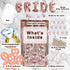 Bachelorette Party Decorations | Bridal Shower Supplies Kit - Bride To Be Sash, Cups, Straws, Veil, Banner, Balloons, Rose Gold Curtains & Decor Accessories