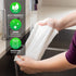 Bamboo Paper Towels - Washable Reusable Paper Towels, 2 Rolls, 1 Year Supply, Use Up to 2000 Times - Eco Friendly Paper Towel Alternative - Zero Waste, Biodegradable Kitchen Roll (40 Sheets)