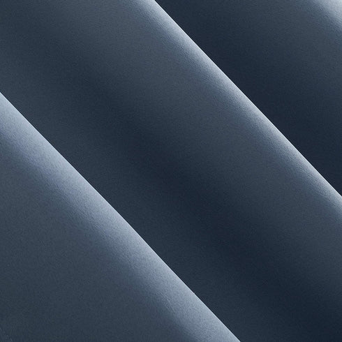 Sun Zero Soho 2-pack Blackout Energy Efficient Grommet Curtain Panel Pair, 54" x 84", Denim Blue