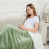 RONGTAI Sherpa Fleece Soft Plush Fluffy Blanket Throw Lightweight Warm Blankets for Winter?Grass Green-Twin?60" x 80"?