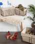 DII Farmhouse Chicken Wire Storage Baskets with Liner, Set of 3, Rustic Natural, Assorted Sizes