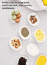 Teocera Dipping Bowls, Dipping Sauce Dishes, 3 Ounce Porcelain Bowls for Dipping, Condiment Dishes, Set of 8, White