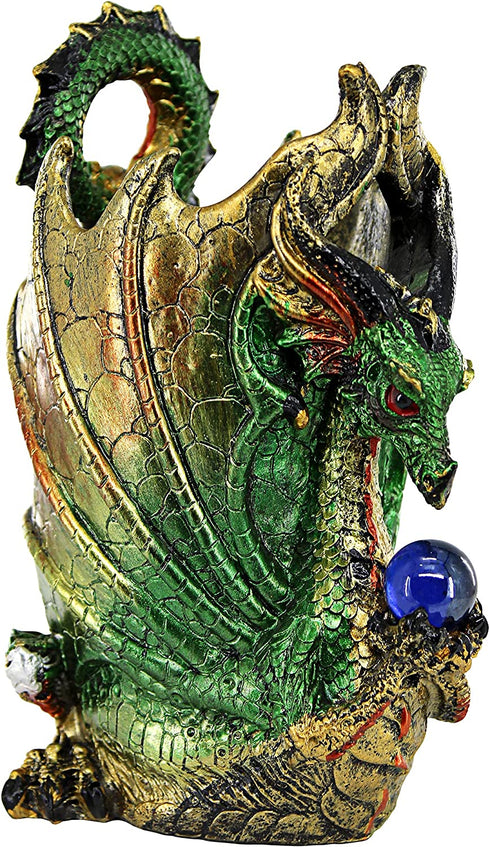 Design Toscano QS292894 Escritoire the Dragon Desk Accessory Sculpture, full color