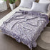 SOCHOW Uragiri Flannel Fleece Throw Blanket, Lightweight Super Soft Cozy Plush Bed Blanket, 60 — 80 Inches, Purple