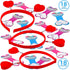 JOYIN 18 Packs Valentines Day Heart Headband with Card Headers for Classroom Exchange Prizes, Valentines Greeting Cards, Valentine Party Favors, Valentine Exchange Gifts
