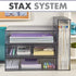 STORi STAX Stackable Office Organizer with Drawer 12-1/2" Wide | Classic Grey