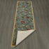 Ottomanson Ottohome Collection Contemporary Leaves Design Rubberback Runner Rug, 20" x 59", Seafoam