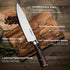 Chef Knife, Classic Kitchen Knife with Knife Sharpeners, High Carbon German Stainless Steel Chopping Knife with Ergonomic Handle- LauKingdom (chef knife with sharpener)