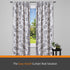 Kenney 5/8" Fast Fit Lilly Easy Install Curtain Rod, Black, 36"-66"