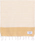 COCOTTON Boho Diamond Turkish Hand Towels Set of 2 | 100% Cotton 16 x 40 Inches | Decorative Bathroom Hand Hair Face Gym Yoga Dishcloth Tea Kitchen Light Weight Quick Dry Farmhouse Towel (Mustard)