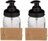 Jarmazing Products Mason Jar Foaming Soap Dispenser - Black - with 16 Ounce Ball Mason Jar - Two Pack!