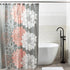 Madison Park Lola 100% Cotton Shower Curtain, Casual Large Floral Design, Modern Bathroom Decor, Machine Washable, Fabric Privacy Screen 72x72", Blush