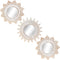Small Round Mirrors for Wall Decor Set of 3 - Great Home Accessories for Bedroom, Living Room & Dinning Room (M015)