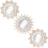 Small Round Mirrors for Wall Decor Set of 3 - Great Home Accessories for Bedroom, Living Room & Dinning Room (M015)
