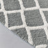 Madison Park Bittman Reversible Bathroom Rug - High Pile Luxrurious Tufted Plush Bath Mat Absorbent, Quick Dry, Geometric Design Shower Room Décor, 21x34, Grey
