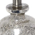 Elegant Designs LT3335-MUR Textured Glass Table Lamp, Mercury/White