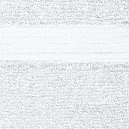 Amazon Basics Performance Bath Towels, 6 Piece Set, White