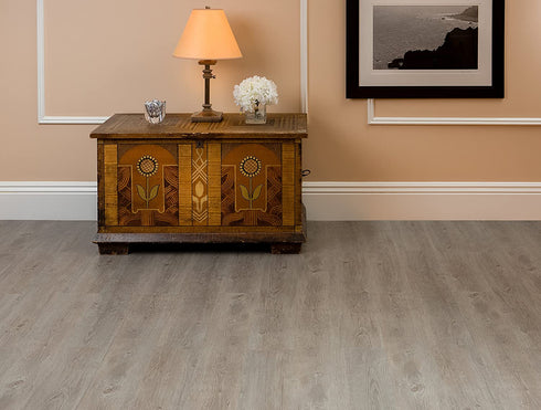 Achim Home Furnishings Achig VFP1.2GO10 Nexus 1.2Mm Vinyl Floor Planks, 6 Inches x 36 Inches, Light Grey Oak, 10 Count