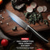 KONOLL Utility knife 5-Inch Paring knife Kitchen Fruit Knife High Carbon Steel Cutting Knife